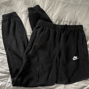 Black Nike Fleece Sweats in Size Small - Tall